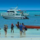 Strandleben am Anse Volbert, Praslin