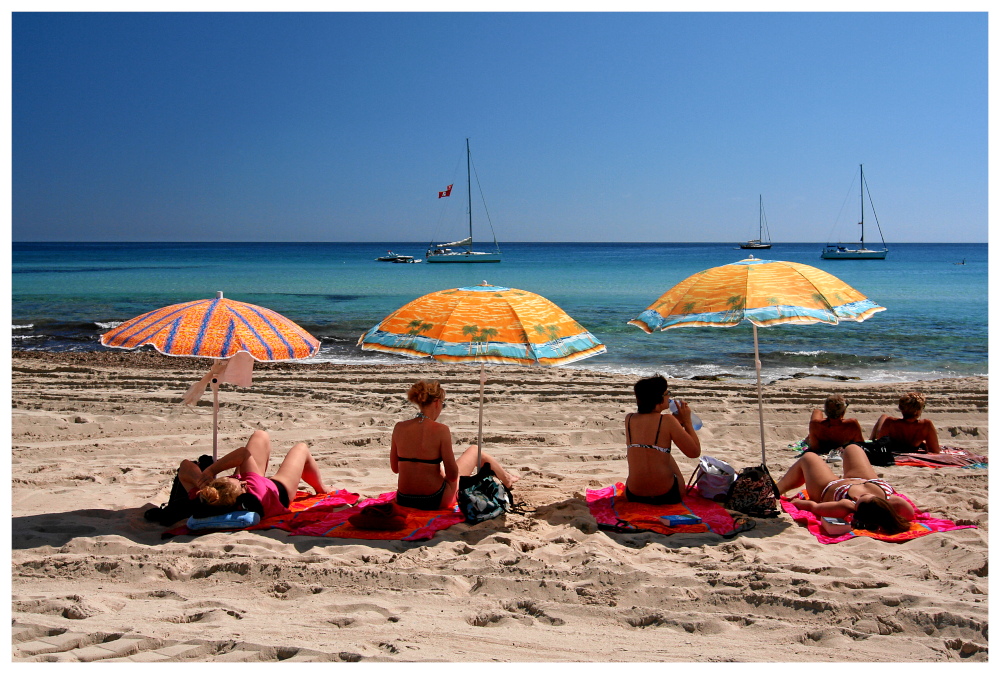 Strandleben an der Cala Agulla, Cala Ratjada