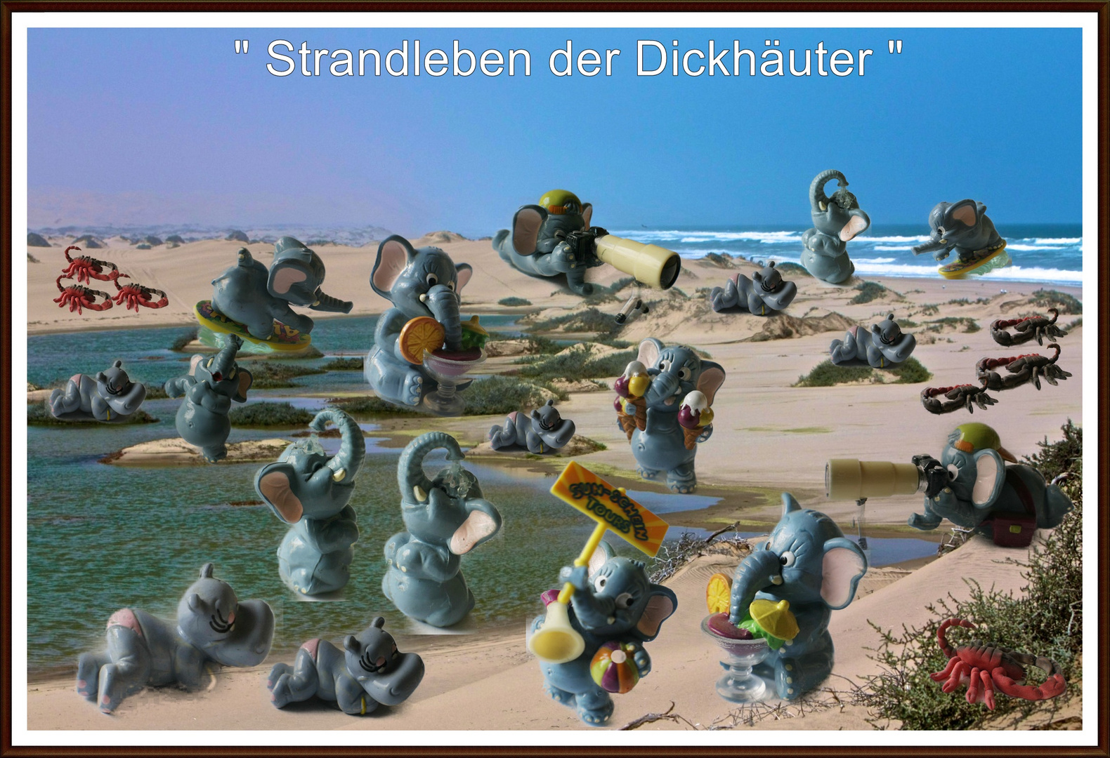 Strandleben der Dickhäuter