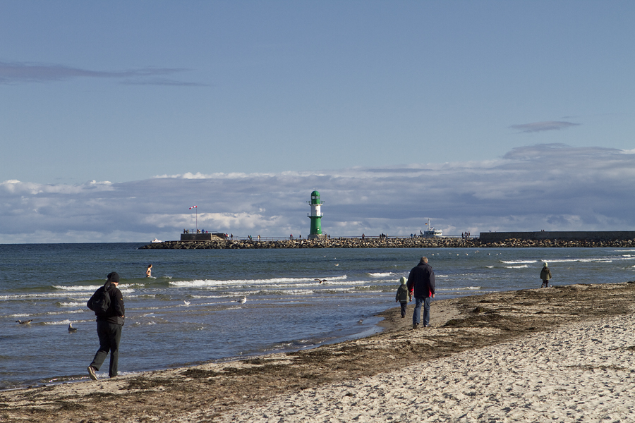 Strandleben Ende September