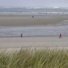 Strandleben im Herbst