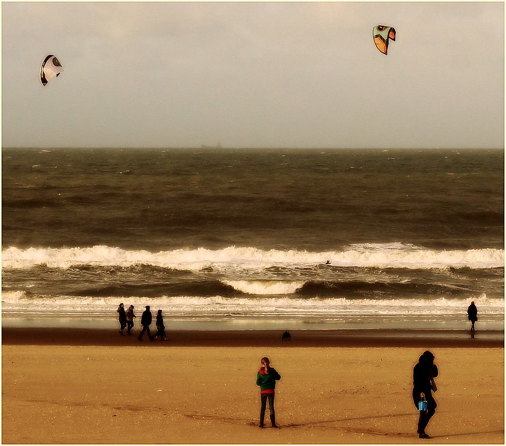 Strandleben im Winter...