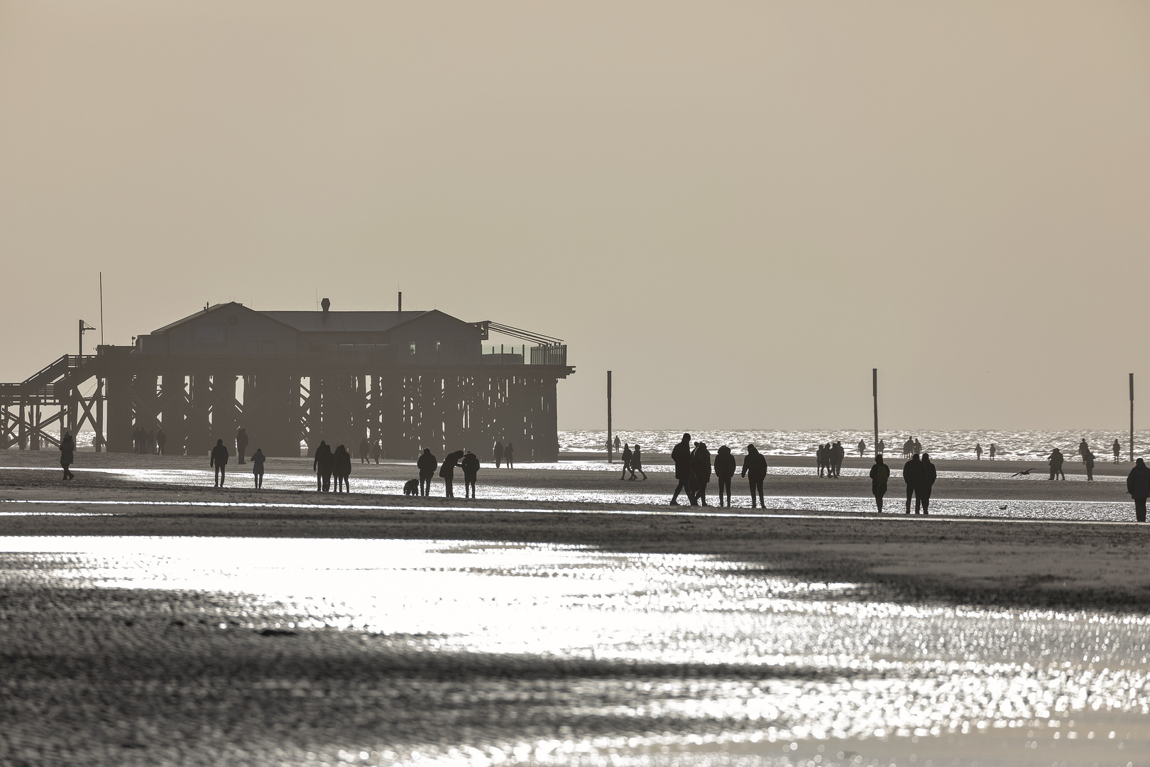 Strandleben im Winter