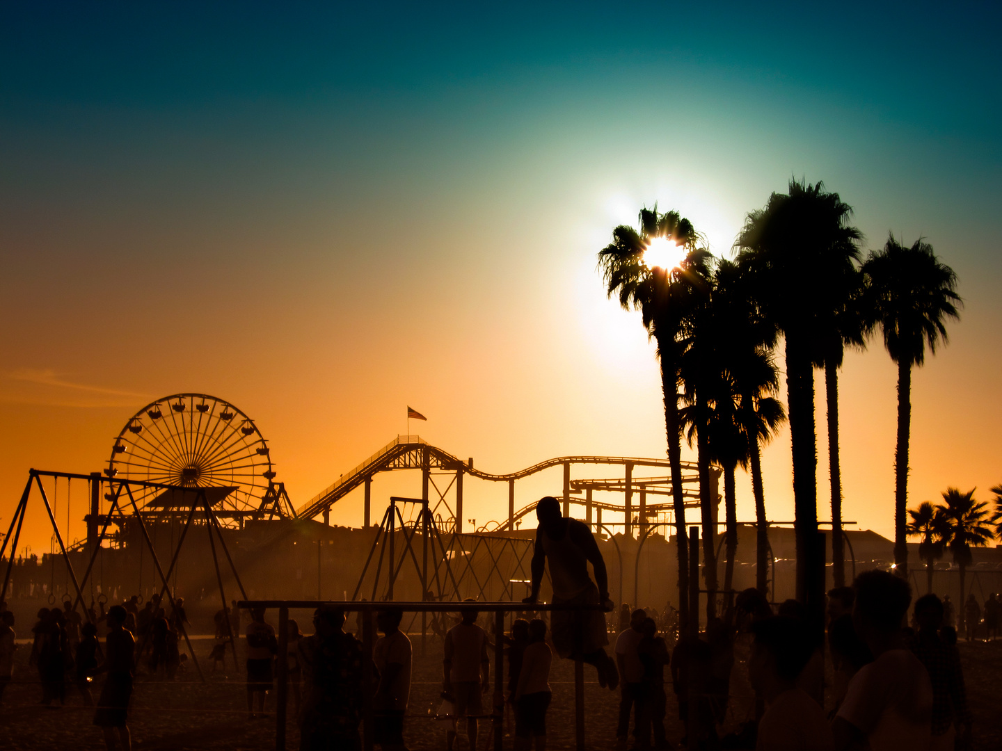 Strandleben in Santa Monica