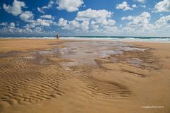 Strandmuster an der Costa de la Luz Playa Barrosa