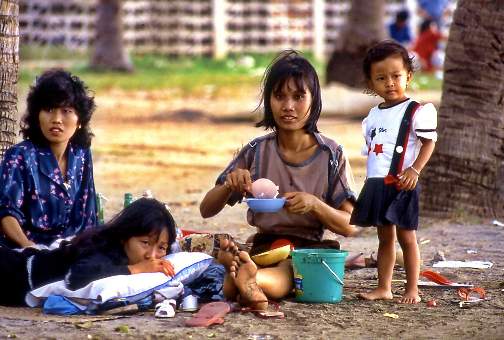 Strandpicknick in Jakarta