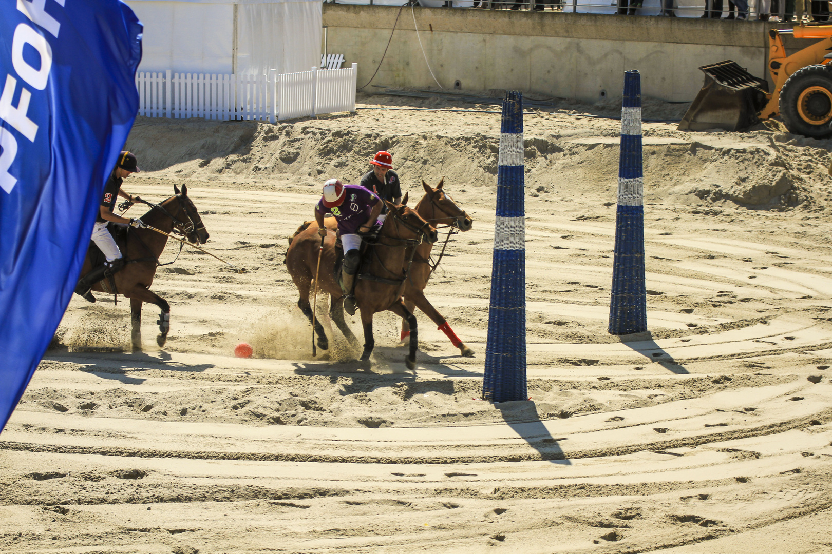 Strandpolo am Timmendorfer Strand.