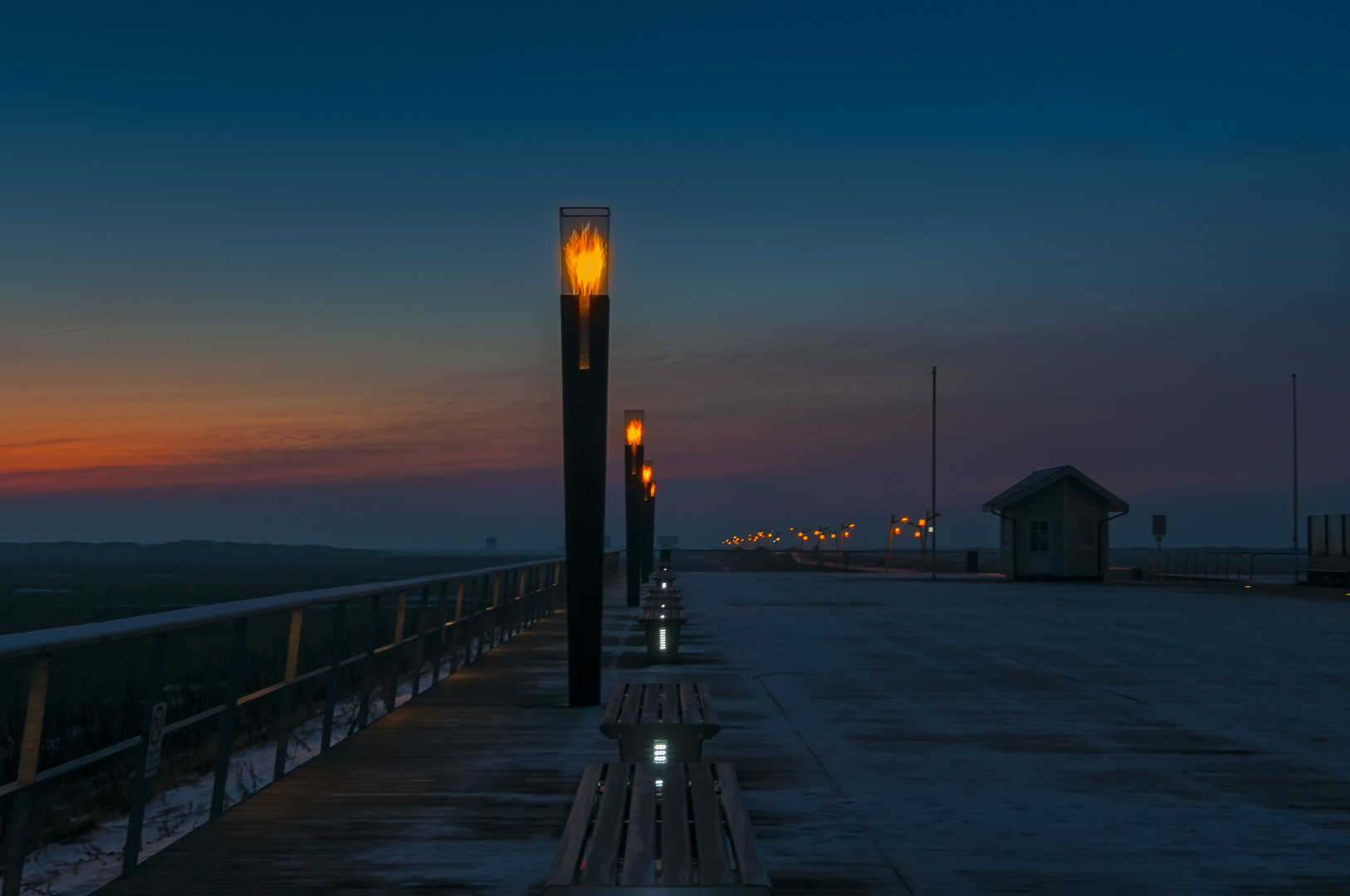 Strandpromenade St. Peter-Ording am Abend