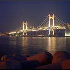 Strandpromenaden Spaziergang in Busan