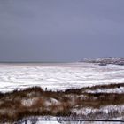 strandsauna im schnee