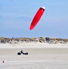 Strandsegler am Strand von St. Peter Ording