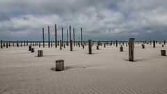 Strandskulptur in Petten