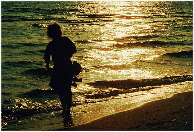 Strandspaziergang am Abend