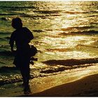 Strandspaziergang am Abend