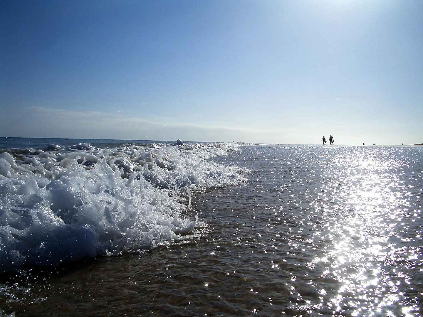 Strandspaziergang am Abend