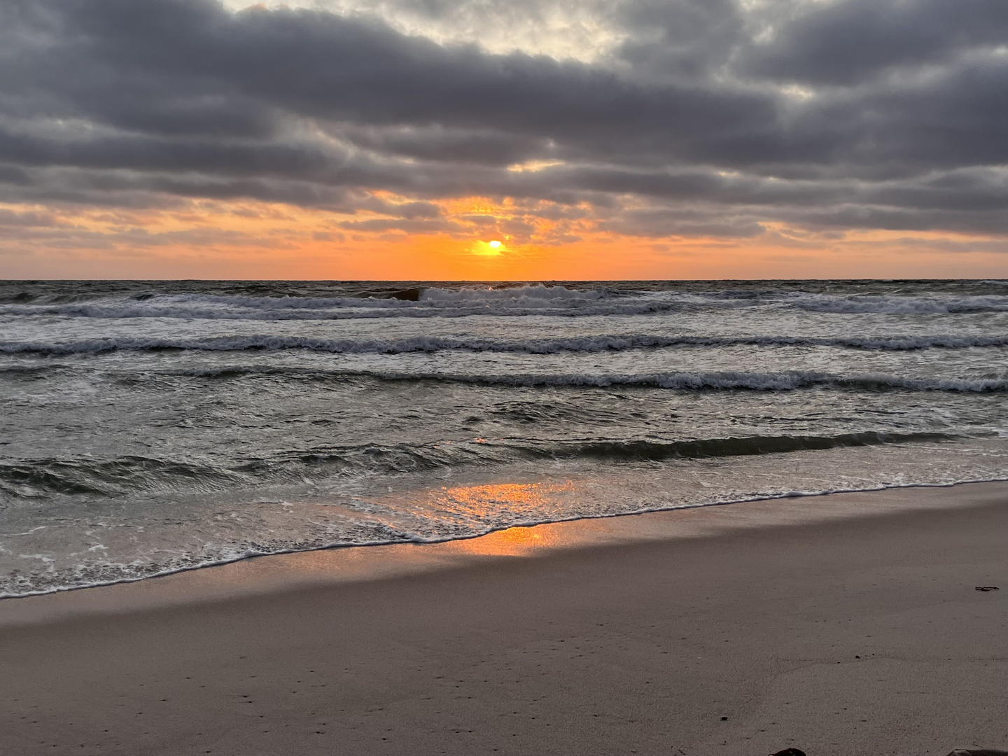 Strandspaziergang am Abend