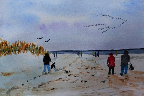 Strandspaziergang bei Horumersiel