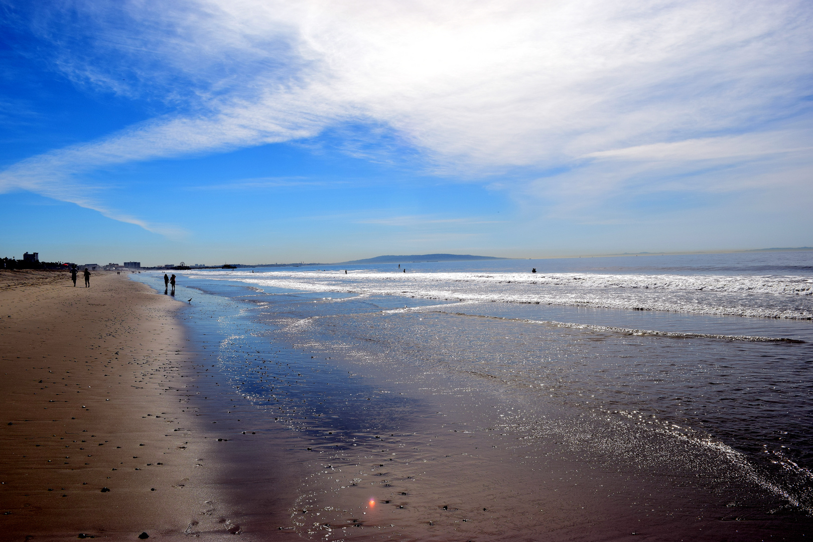 Strandspaziergang bei Santa Monica