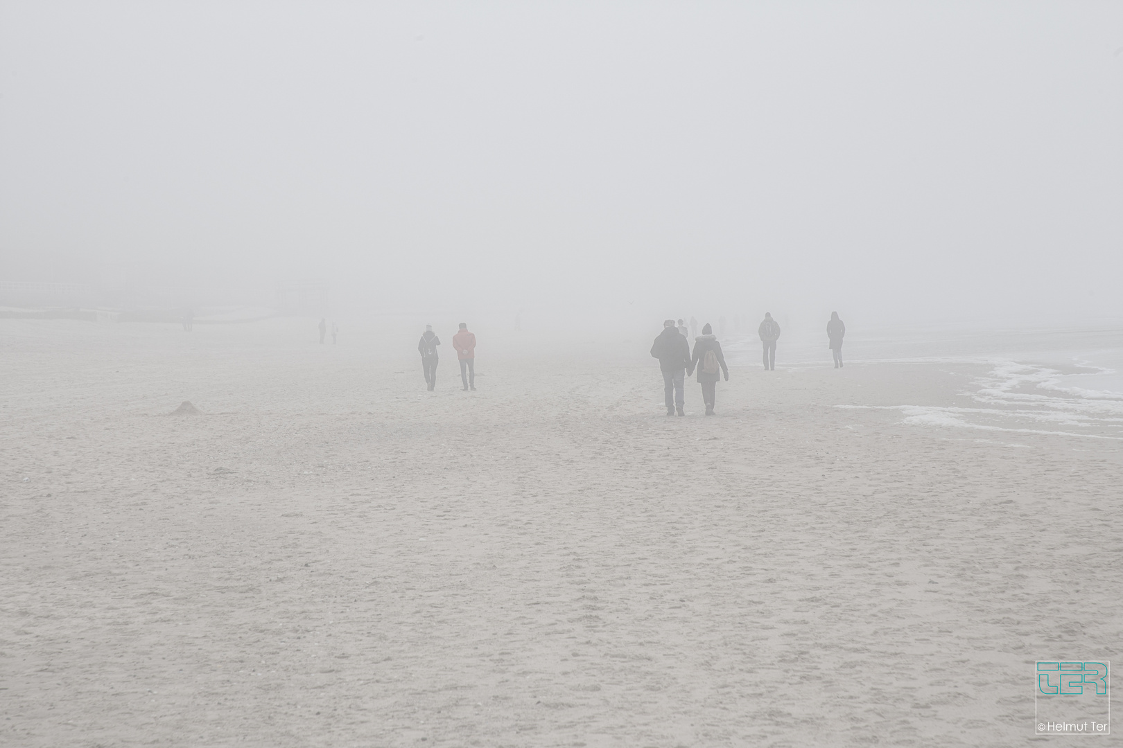 Strandspaziergang im Nebel