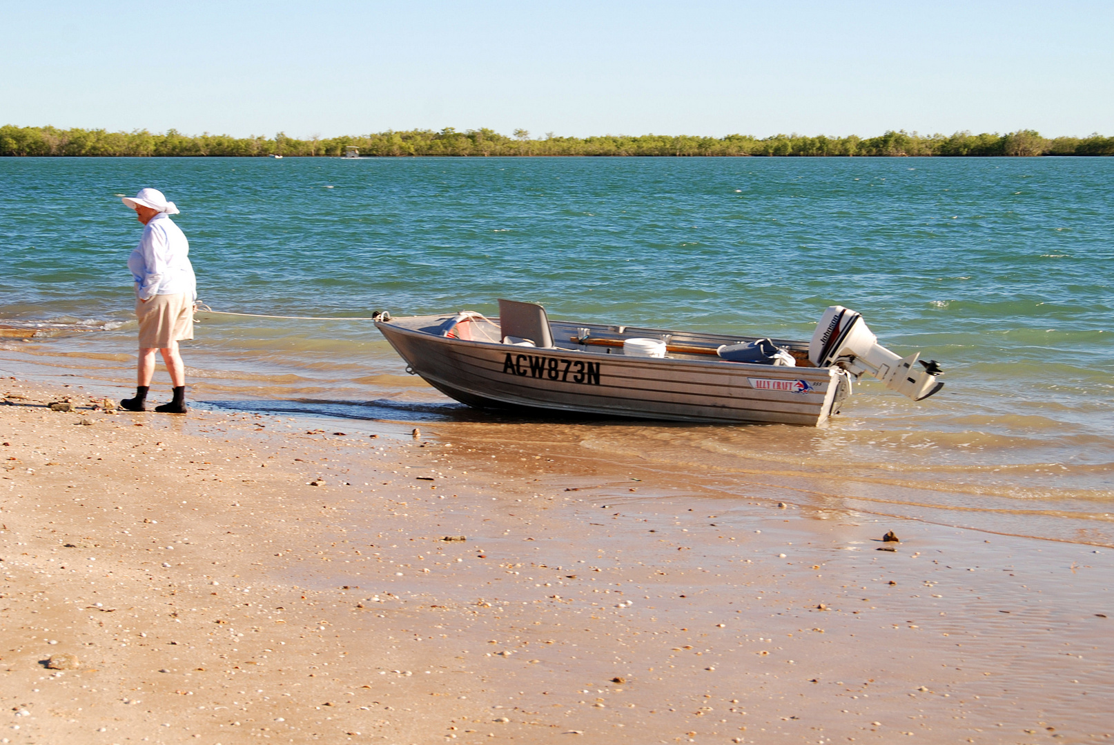 „Strandspaziergang mit Bötchen“