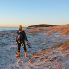 Strandspaziergang zum Sonnenuntergang 