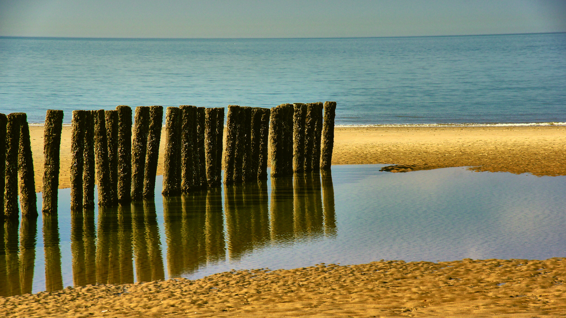 Strandspiegelung