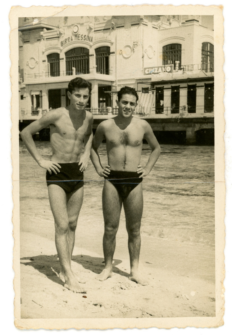 Strandszene 1951, Sizilien