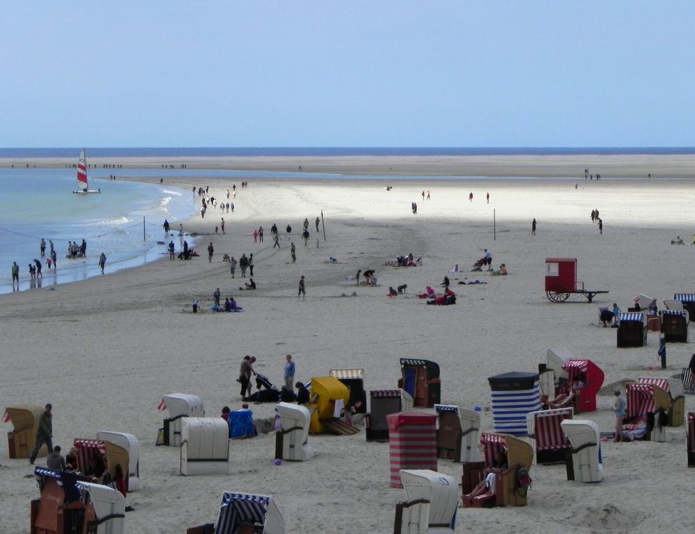 Strandszene an Borkums Nordküste