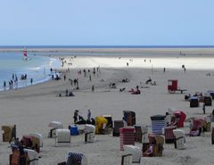 Strandszene an Borkums Nordküste