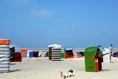 Strandszene an Borkums Nordküste.