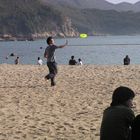 Strandszene auf Lamma island