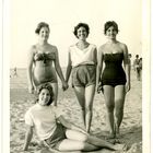 Strandszene in Italien, ca. 1950