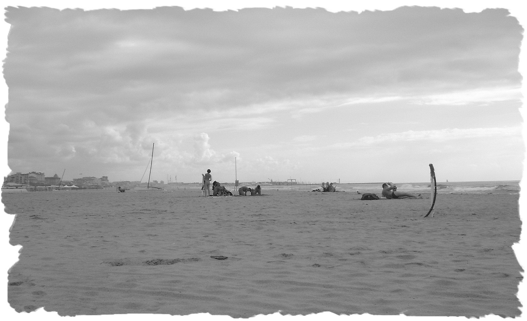 Strandszene in Viareggio