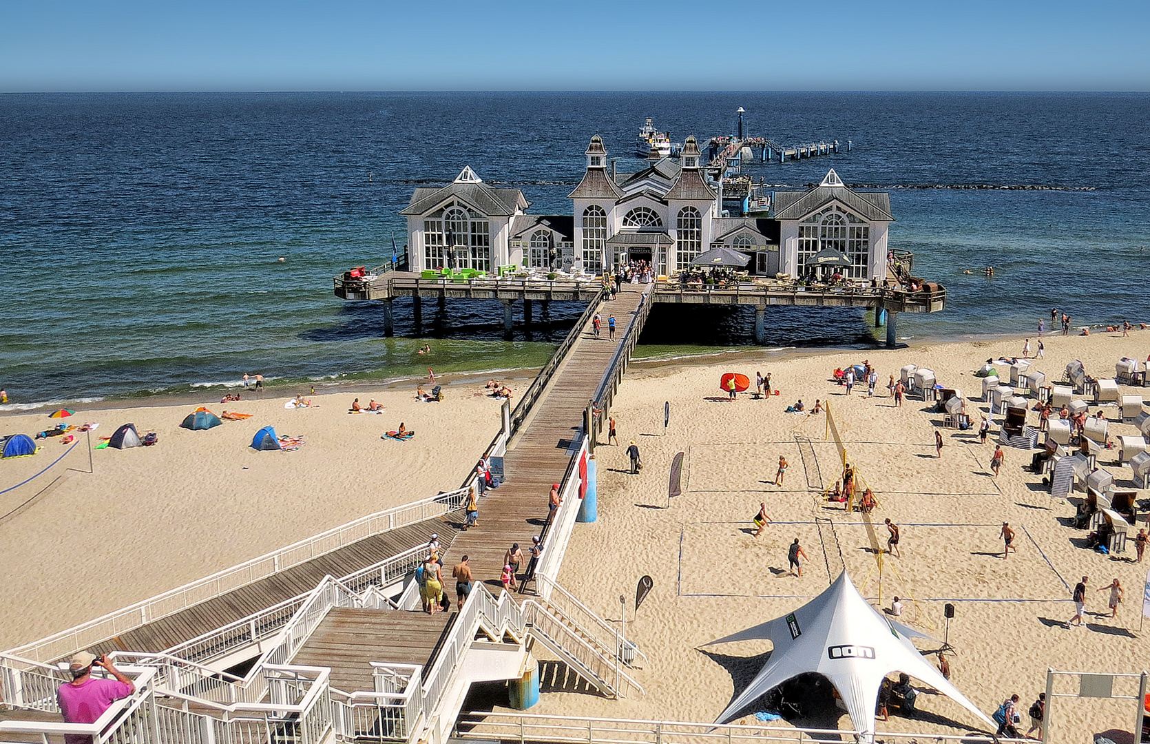 Strandtag an der Seebrücke Sellin