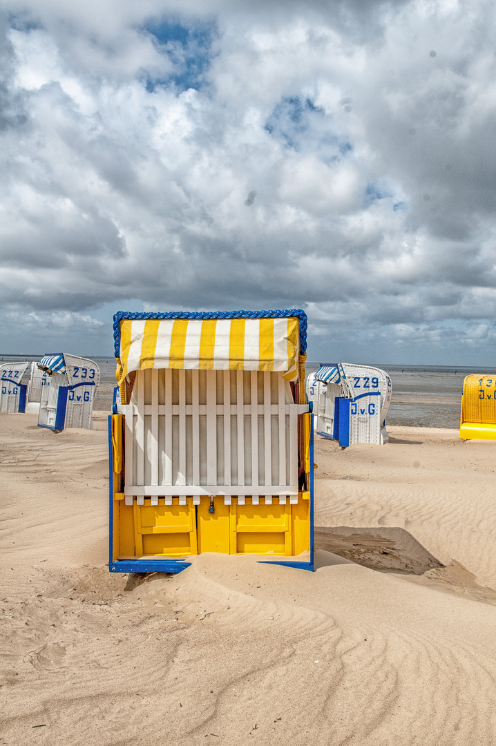 Strandtag im Sand