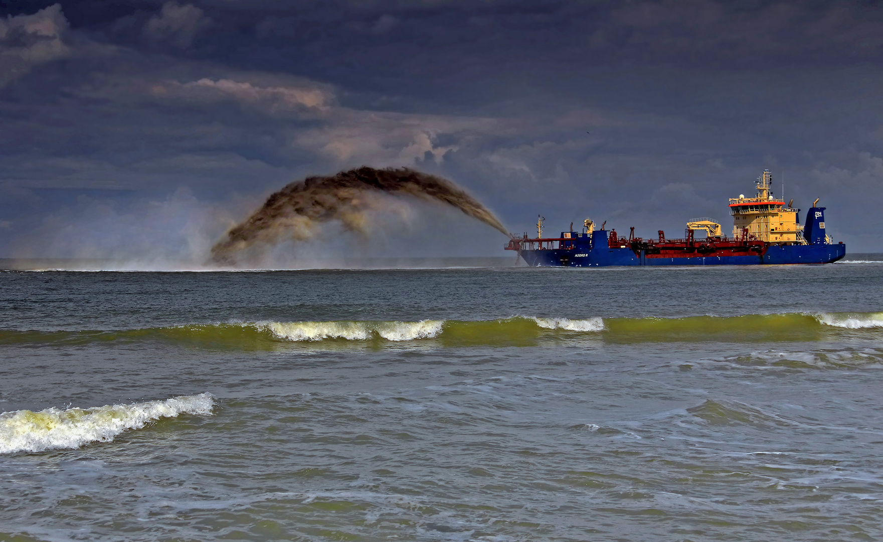 Strandvorspülung in Zeeland