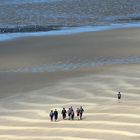 Strandwanderung bei Ebbe (Opalküste, Nord.Pas.de-Calais)