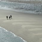 Strandwanderung (Opalküste; Nord-Pas-de-Calais)