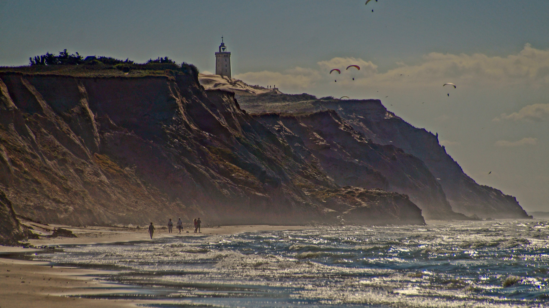 Strandwanderung unterhalb des Rubjerg Knude Fyr 