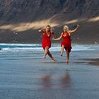 Strandwettlauf auf Lanzarote