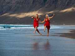 Strandwettlauf auf Lanzarote