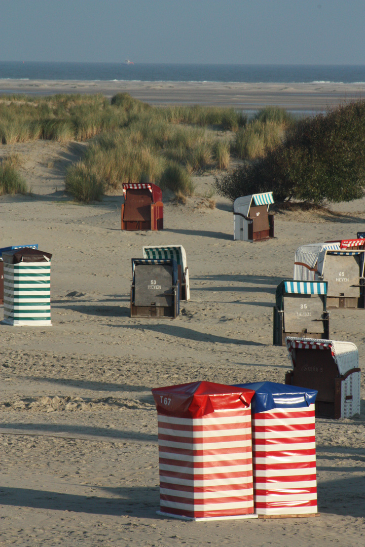 Strandzelte auf Borkum