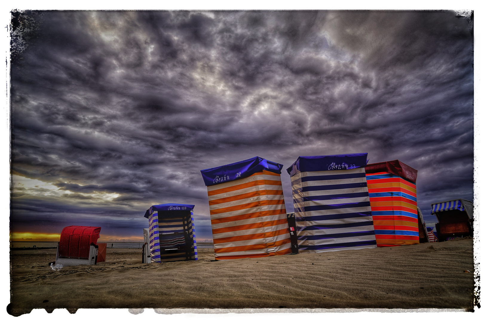 Strandzelte auf Borkum 