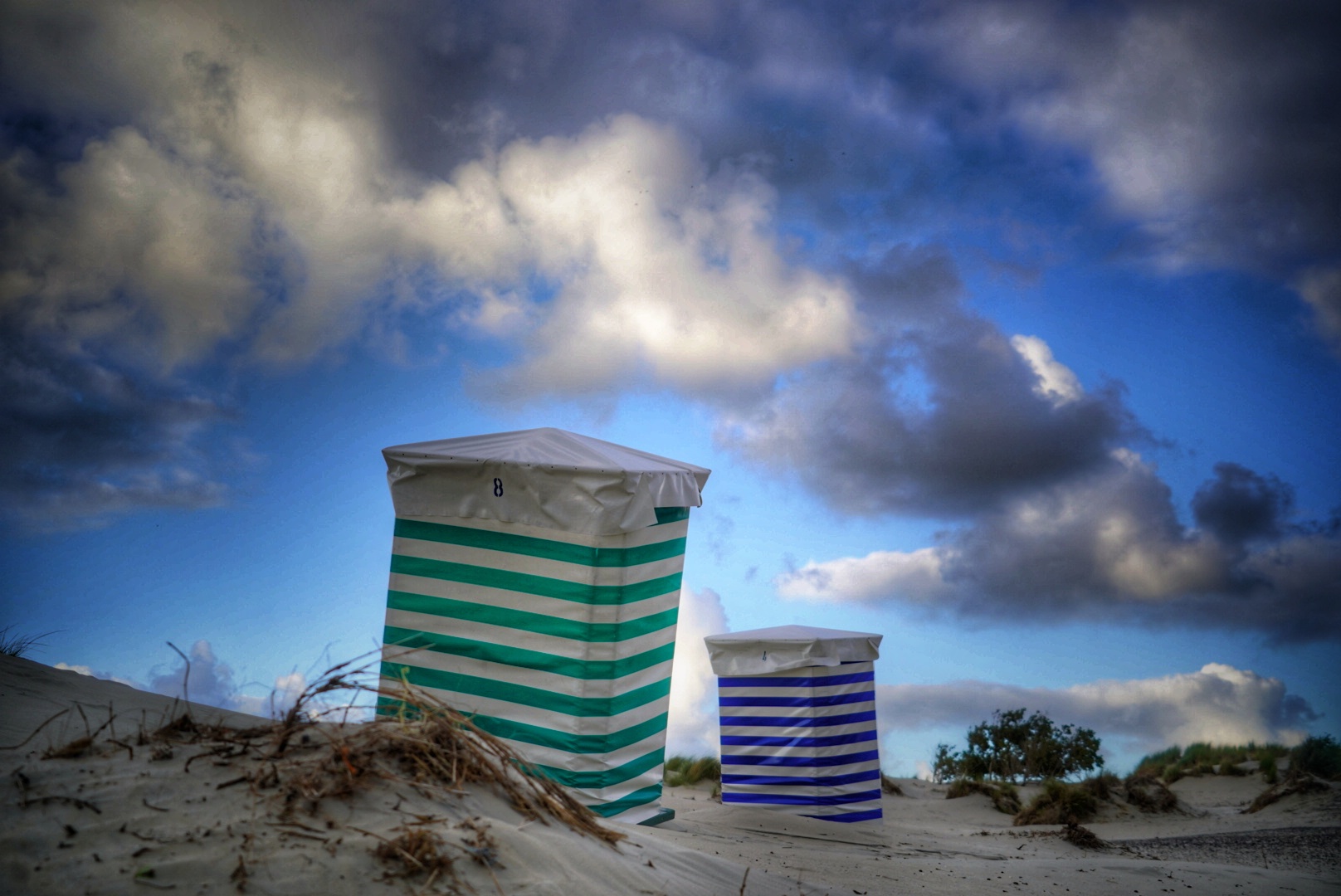 Strandzelte auf Borkum 