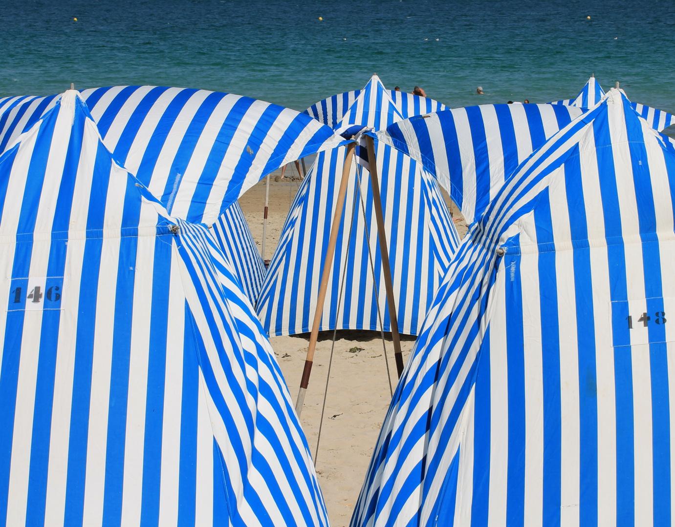 Strandzelte von Dinard