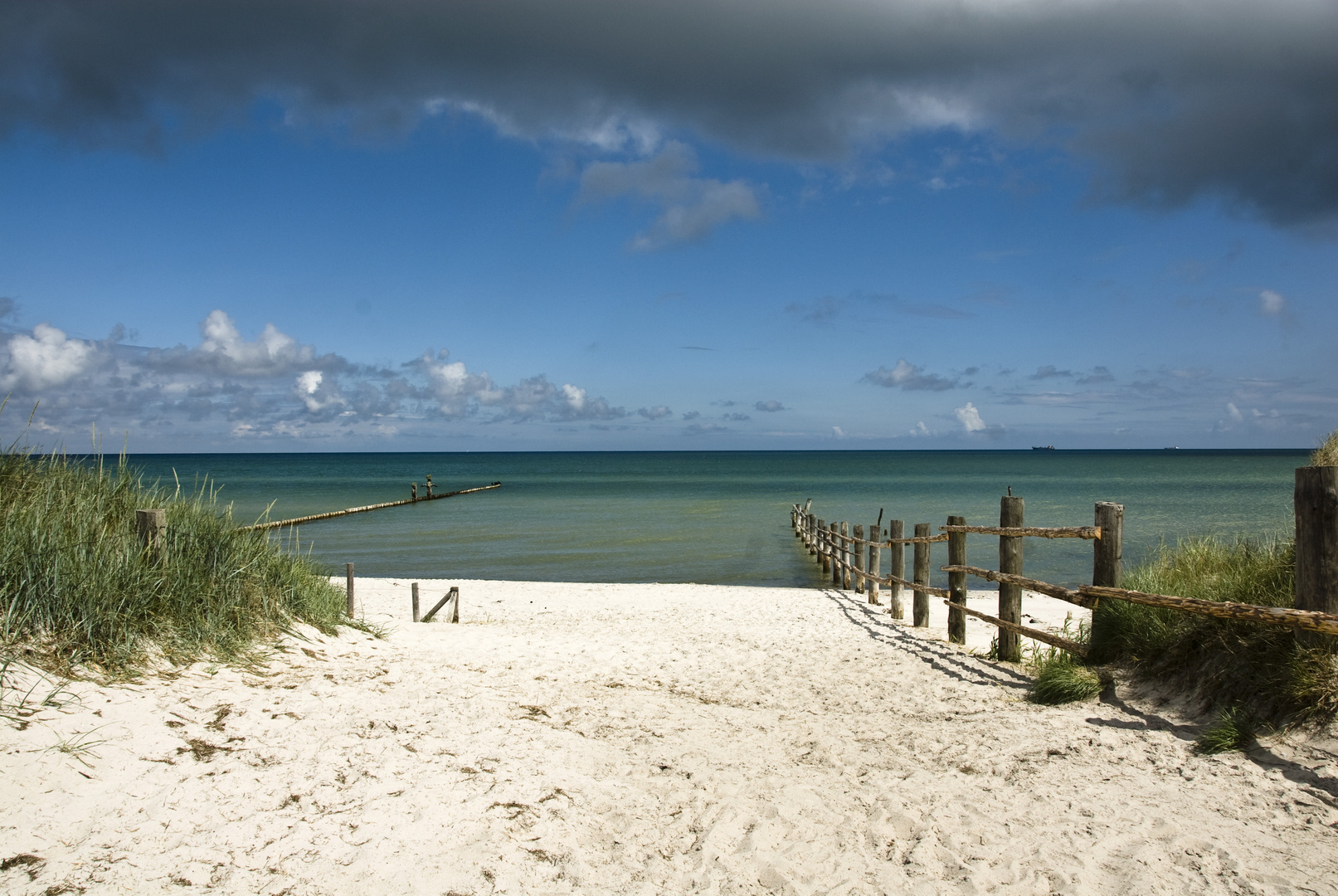 Strandzugamg zwischen Zingst und Pramort