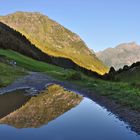 strano paesaggio al mattino presto