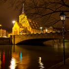 Strasbourg - eine Stadt der Höhepunkte (16) auch bei Nacht - Brücke über die Ill ...