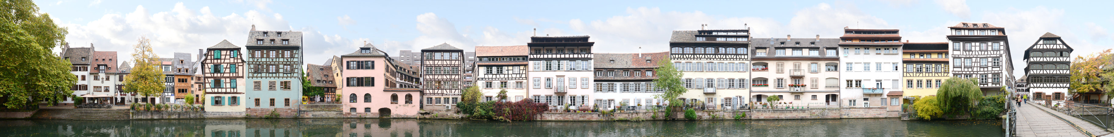 Strasbourg Strassburg Petit France Fachwerk Panorama