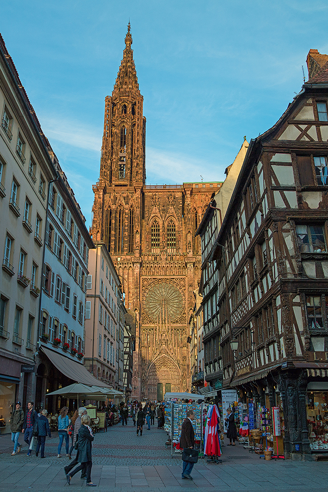 Strasbourger Münster in der Abendsonne